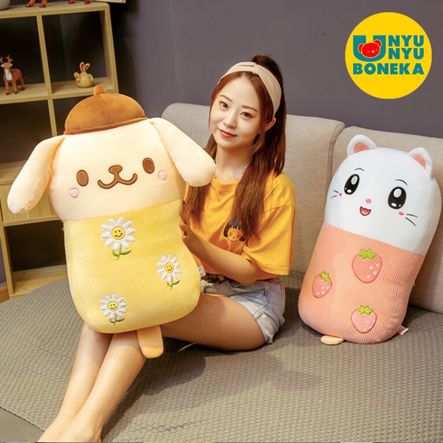 Bantal Boneka Es Krim Buah Kiwi Jeruk Strawberry Semangka Bunga Matahari 60CM Impor