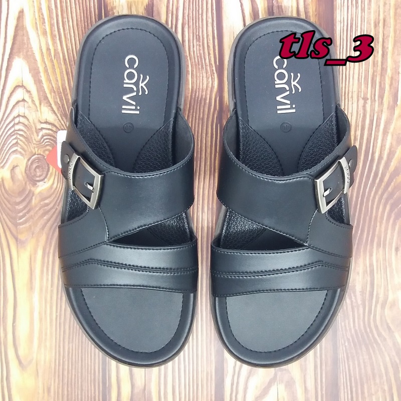 Sandal Pria Slop Carvil Jacksen 02/03 Terbaru 38-44 Sandal Selop Casual Original