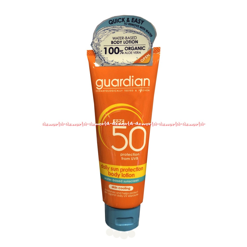 Guardian SPF 50 Daily Sun Protection 100ml Body Lotion Air Sunblock Sunblok Untuk Kulit