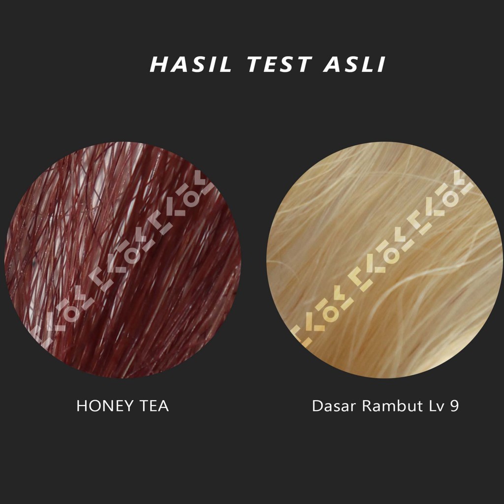 COLORE FRESCO HONEY TEA  CAT RAMBUT COKELAT BAHAN DASAR AIR TANPA TAMBAHAN DEVELOPER