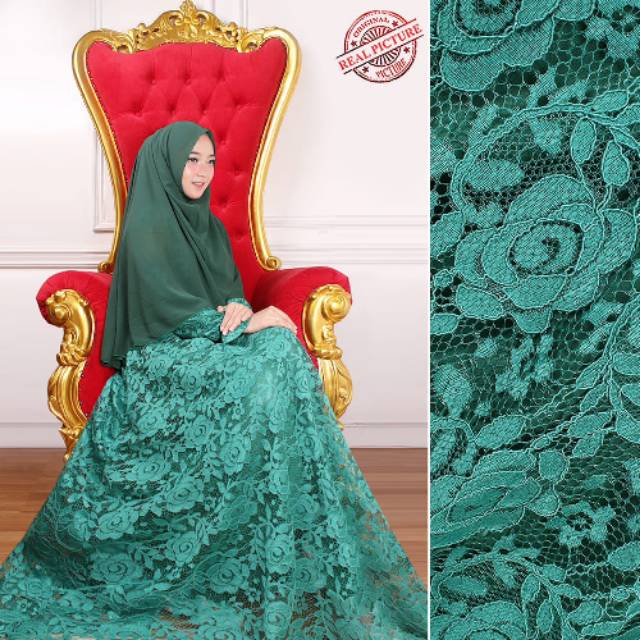 Gamis syari brokat pesta jumbo mewah Glitter jilbab ceruty premium NEW