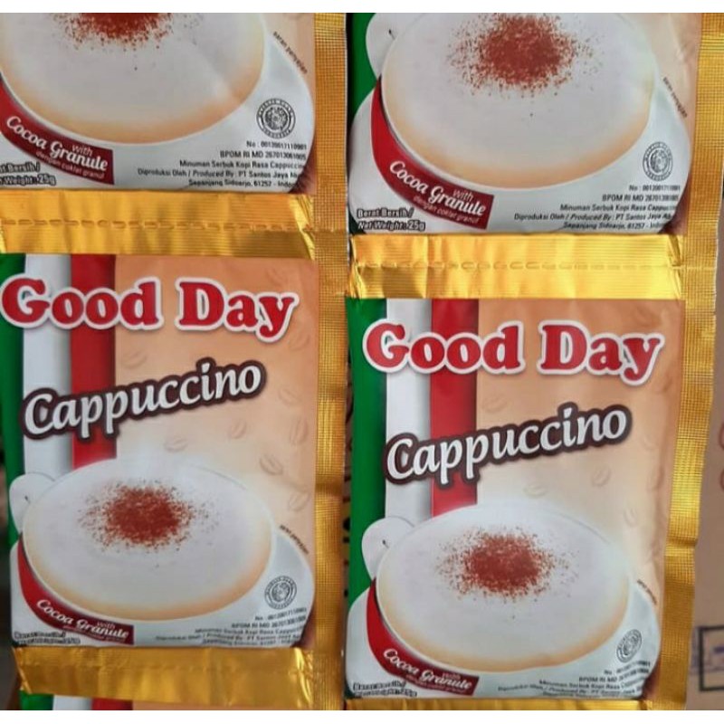 

Kopi Sachet Good Day Cappuccino [1renceng/10sachet]