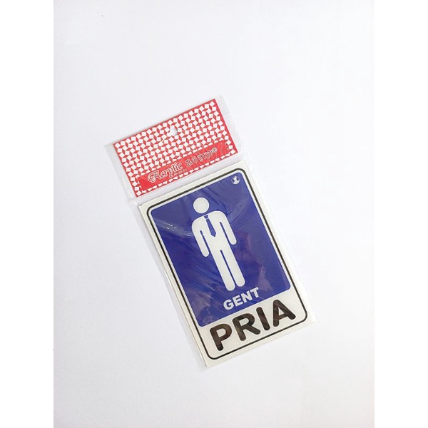 

Acrylic Sign/papan nama/label Acrylic Gent/Pria