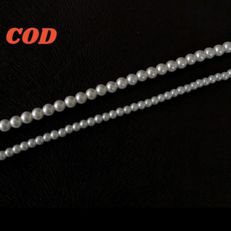 Kalung mutiara premium, pearl necklance, pearl chocker/ kalung Korea