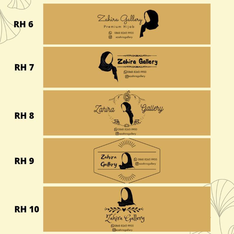 

(TERMURAH) Cetak Roll / Label Pengikat Hijab Roll Souvenir Aesthetic Kertas Coklat Label Souvenir