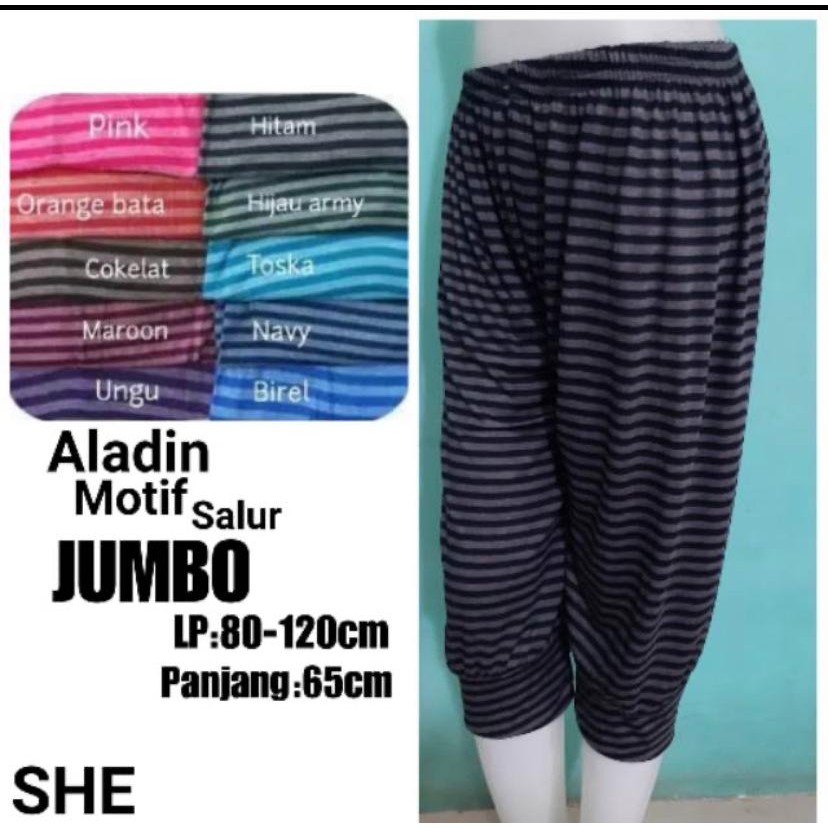 CELANA ALADIN MOTIF SALUR 7/8 SUPER MURAH