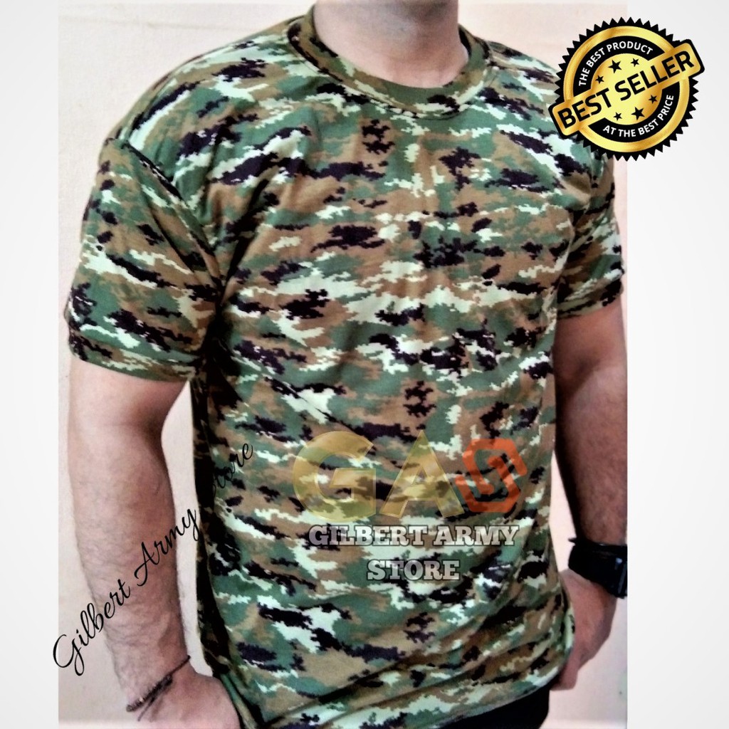 GILBERT ARMY STORE Kaos Loreng Kostrad Linud Lengan Pendek Grosir Kaos Militer Murah