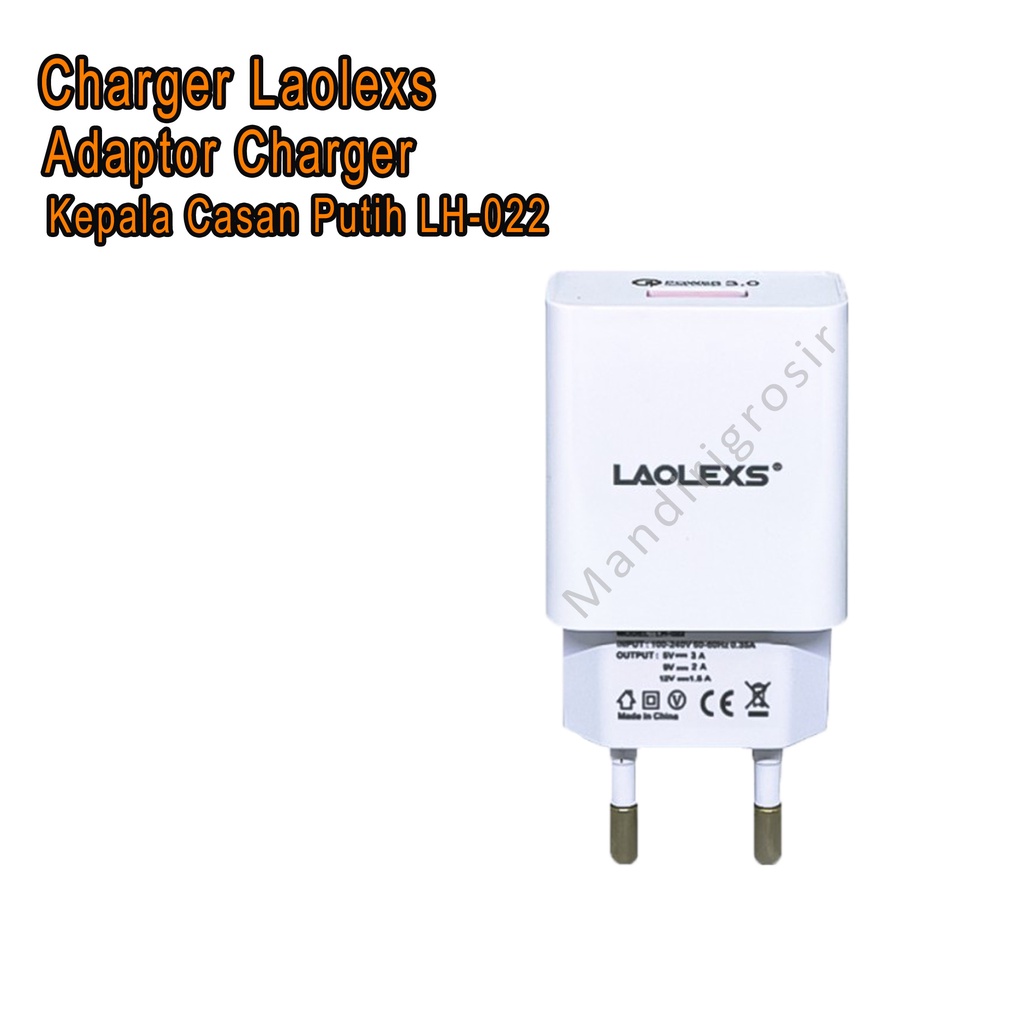 Adaptor Charger *Charger Laolexs * Kepala Casan Putih * LH-022