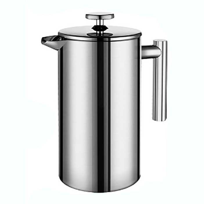 (100% BARANG ORI) One Two Cups French Press Coffee Maker Pot Stainless Steel - FP1L