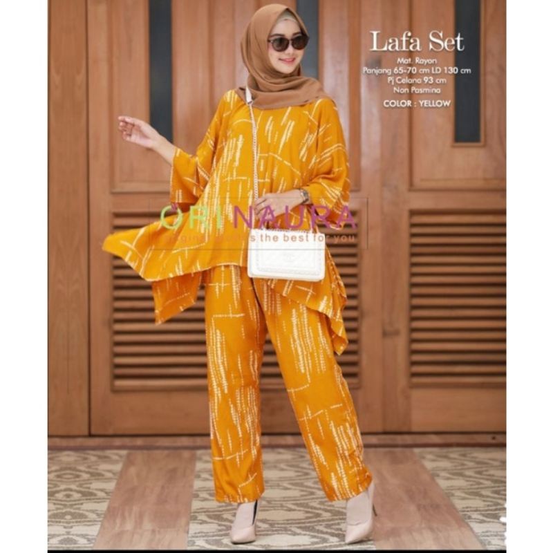 Lafa Set&quot; One Set Jumbo Wanita Kasual Elegan