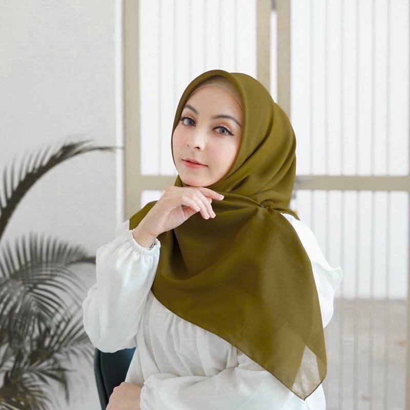 HIJAB BELLA SQUARE / HIJAB POLYCATTON-Moss