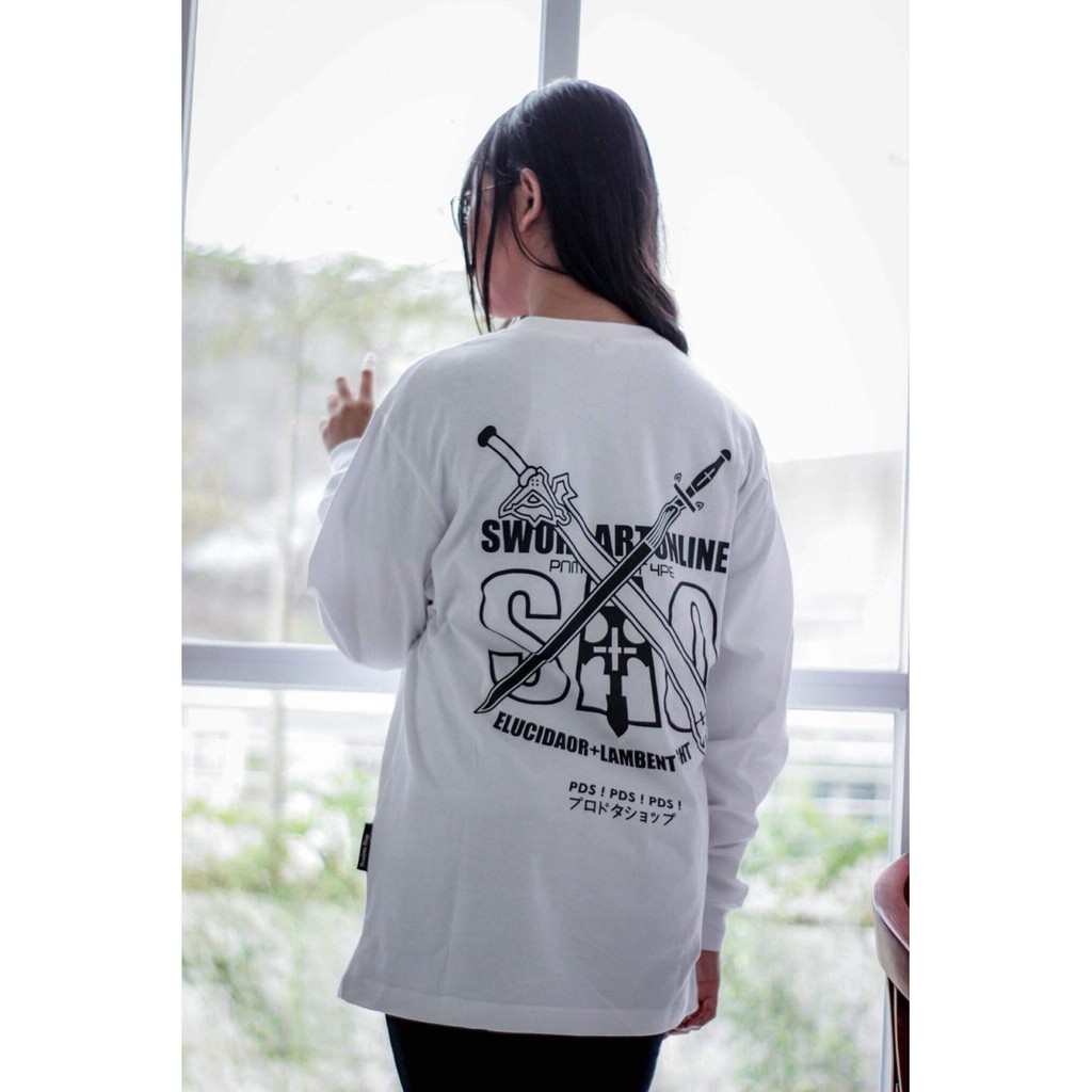 Longsleeve Sword Art Online SAO Anime Manga Color White