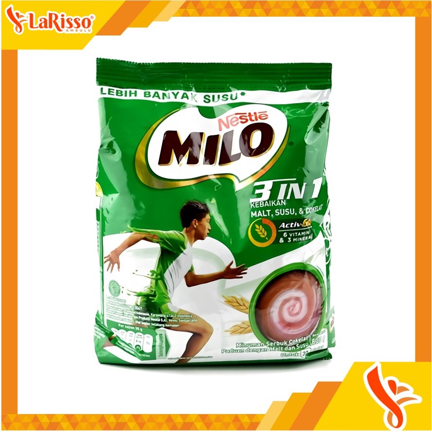 

NESTLE MILO 3 IN 1 790GRAM KEMASAN POUCH SUSU BUBUK