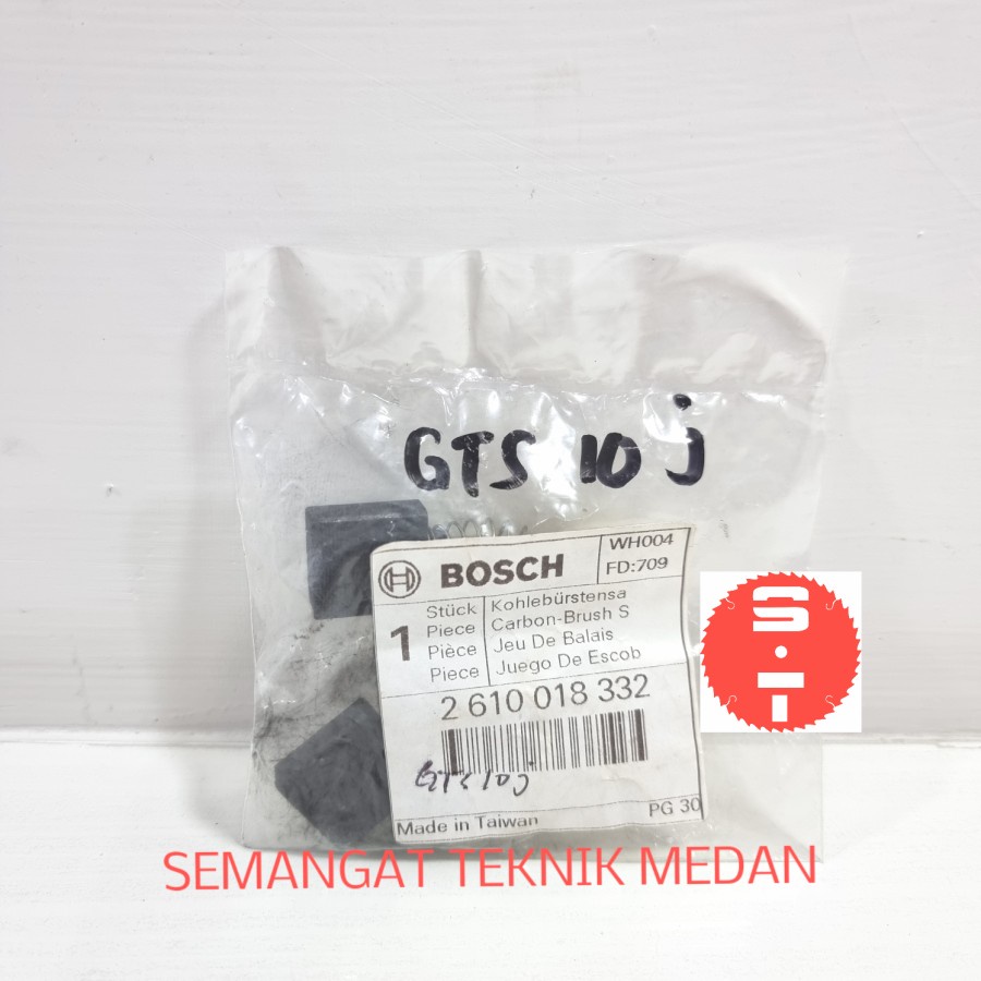 GTS10J CARBON BRUSH ARANG BOSTEL TABLE SAW BENCH TOP BOSCH GTS 10 J