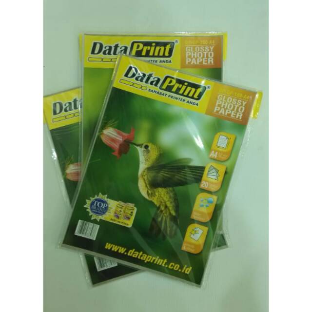 Kertas Foto A4 Data Print Glossy Photo Paper 180gr A4 Shopee Indonesia