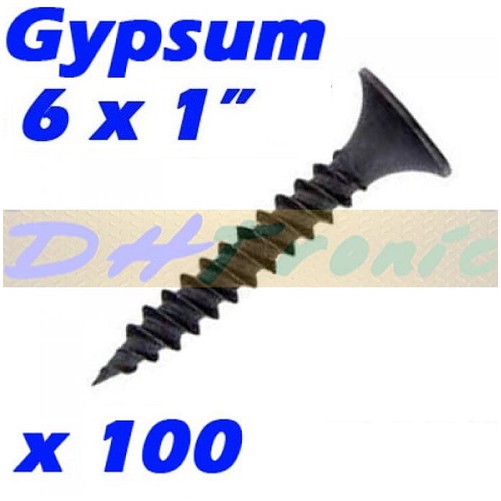 100 Pcs Sekrup Baut Gypsum Drywall Screw Ukuran ( 6 x 3/4