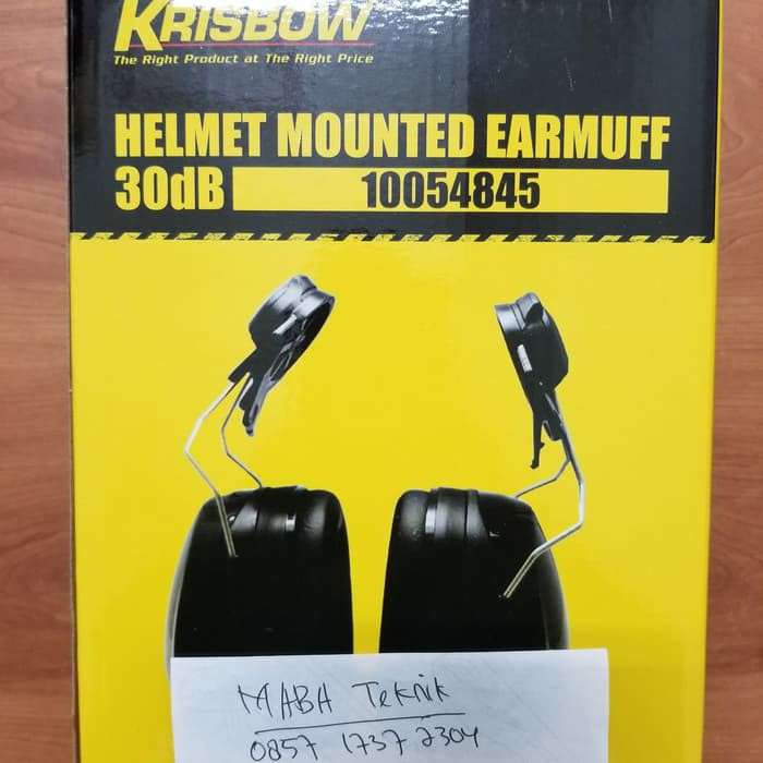 EARMUFF HELMET CAP MOUNTED 3ODB KRISBOW