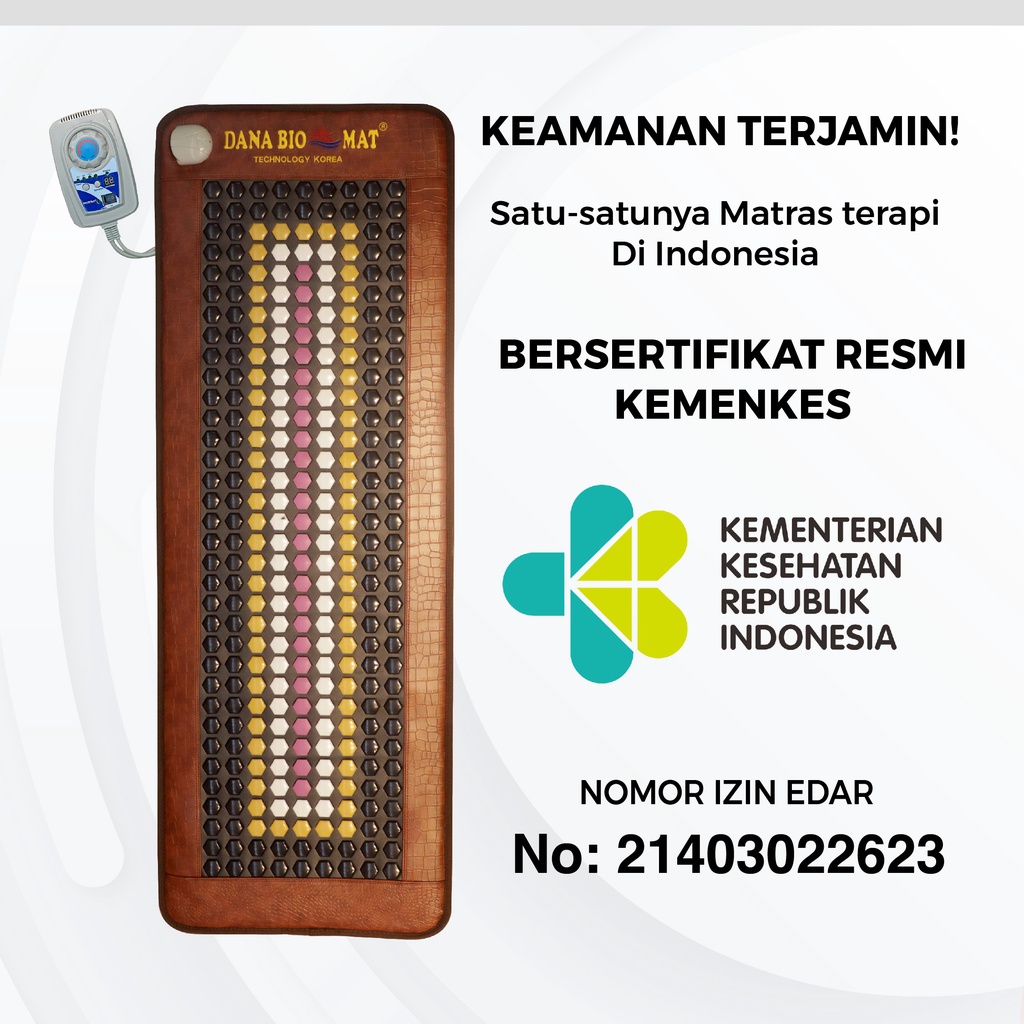 Dana Bio Sun Mat Matras Refleksi Kesehatan dan Terapi - Mengatasi Kolesterol, Sakit Otot, Melancarkan Peredaran Darah  - Sertifikat Asli Depkes - Original-2