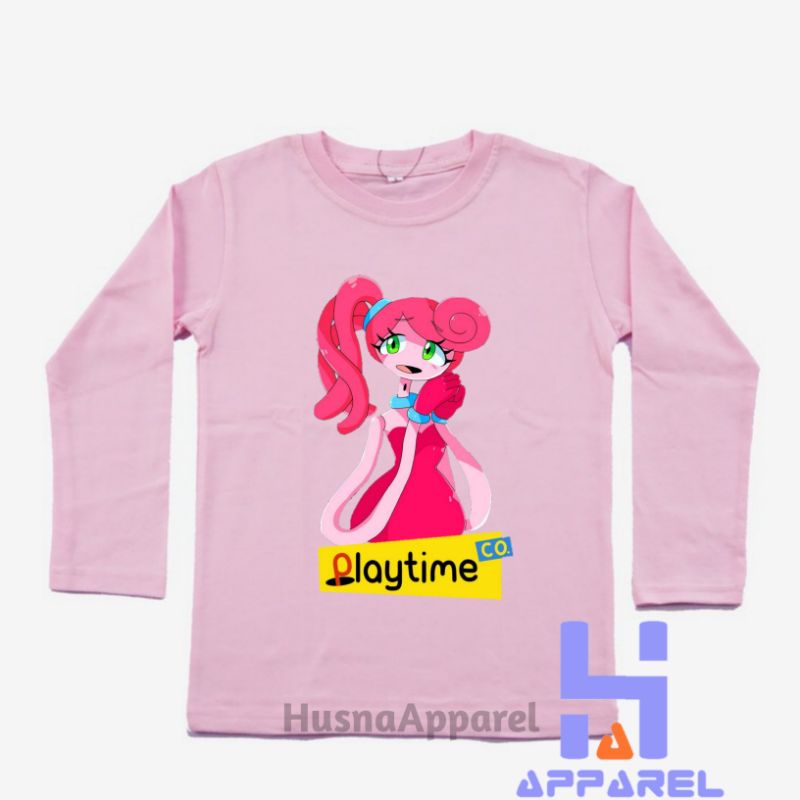 BAJU ANAK KAOS ANAK MOMMY LONG LEGS POPPY PLAYTIME LENGAN PANJANG