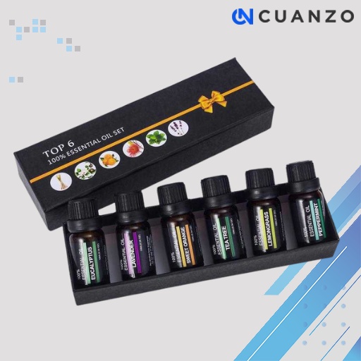 Set Essential Fragrance Oils Aromatherapy 10ml 6PCS / Minyak Diffuser Aromatherapy Oil Pengharum Rua