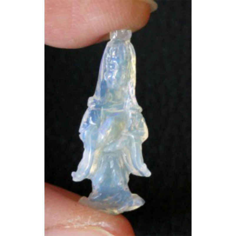 Kwan Yin Carving 2.50ct 22x9mm Natural Opal Australia OP101