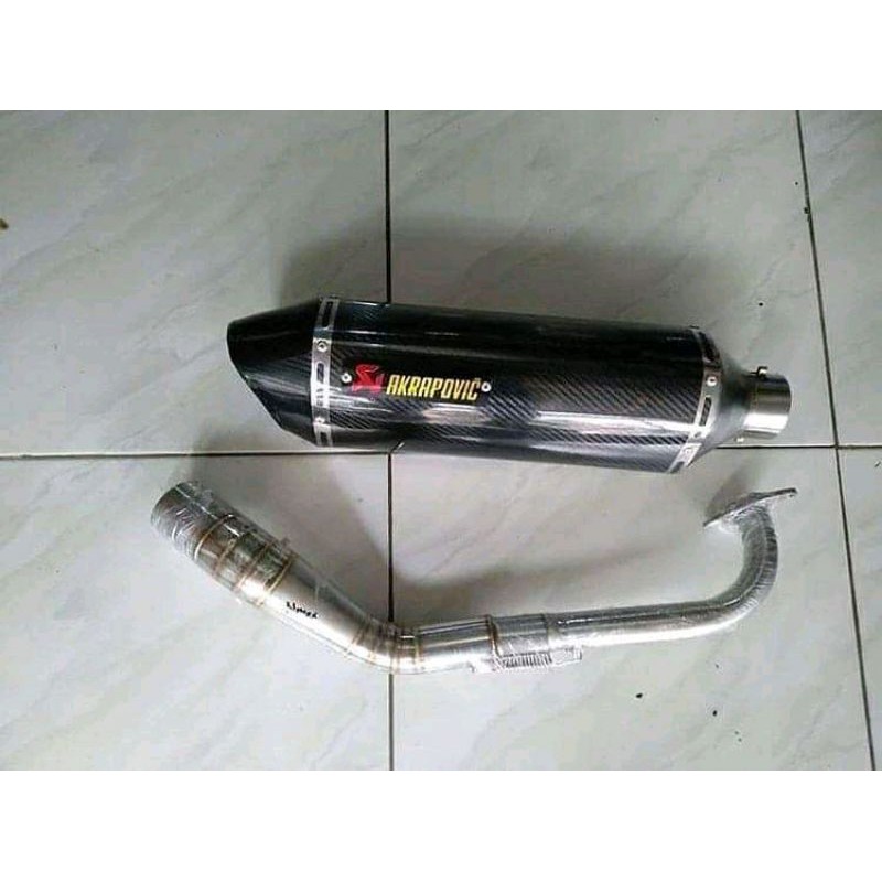 knalpot racing akrapovic layang karbon nmax aerox pcx vario dll