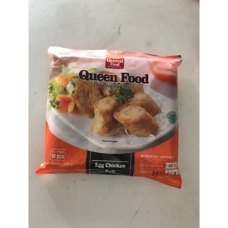 

Egg Chicken Roll 16 cs 350 Gram / Daging Ayam&Udang Pilihan QUEEN FOOD