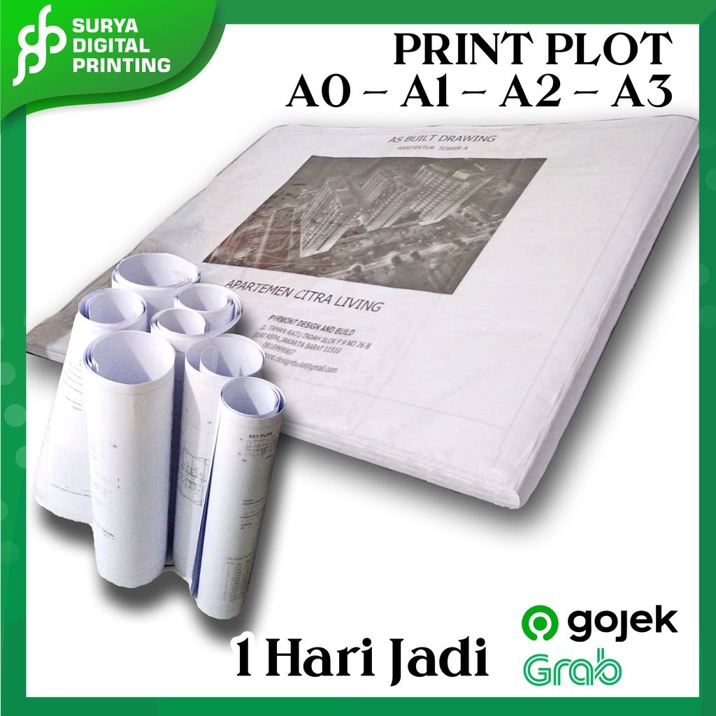 

Terima Print / Cetak Plot Denah Large Format A0 - A3 Bahan Blueprint