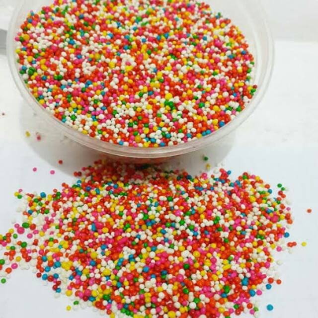 

sprinkle/ confetti cake/ edible sprinkles repack 50 gram