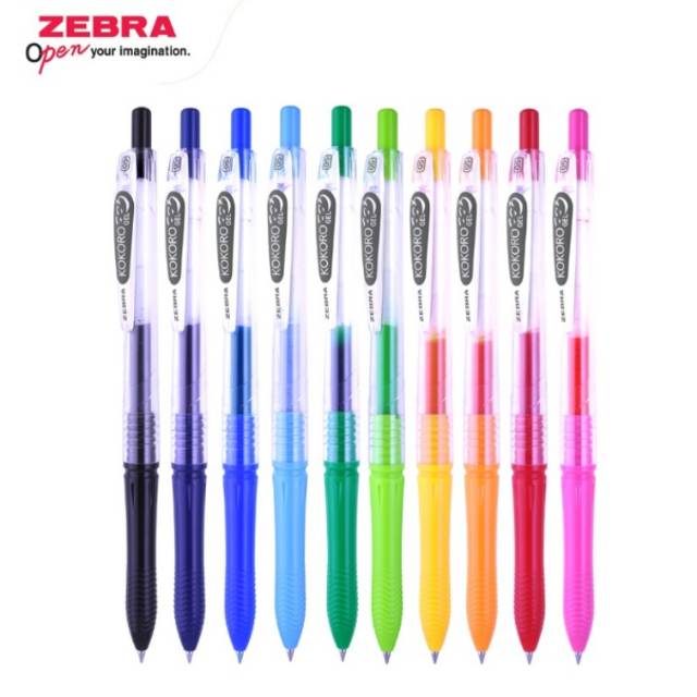 Pulpen Gel Kokoro / Zebra Kokoro Color 0,5mm