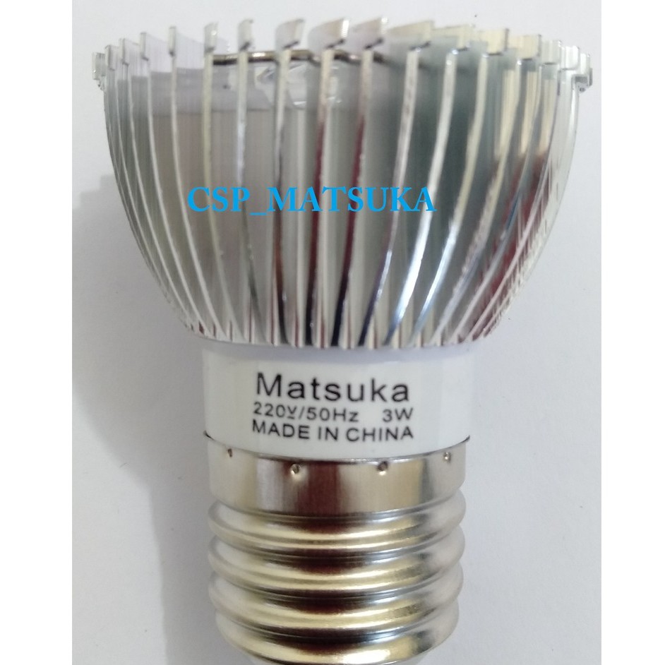 Lampu LED Hologen E27 Matsuka LMH 3W/5W Cahaya Putih dan Kuning