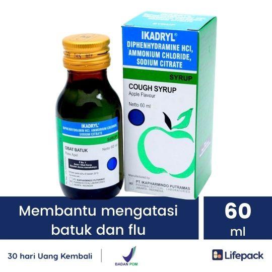 IKADRYL SIRUP 100 ML - Obat Flu / Pilek - LIFEPACK-60 ML