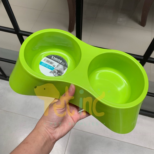 Double dinner melamine pet bowl