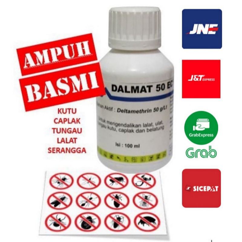 DALMAT 50EC 100ml Obat Kutu ORIGINAL TERMURAH /  Obat kutu Hewan