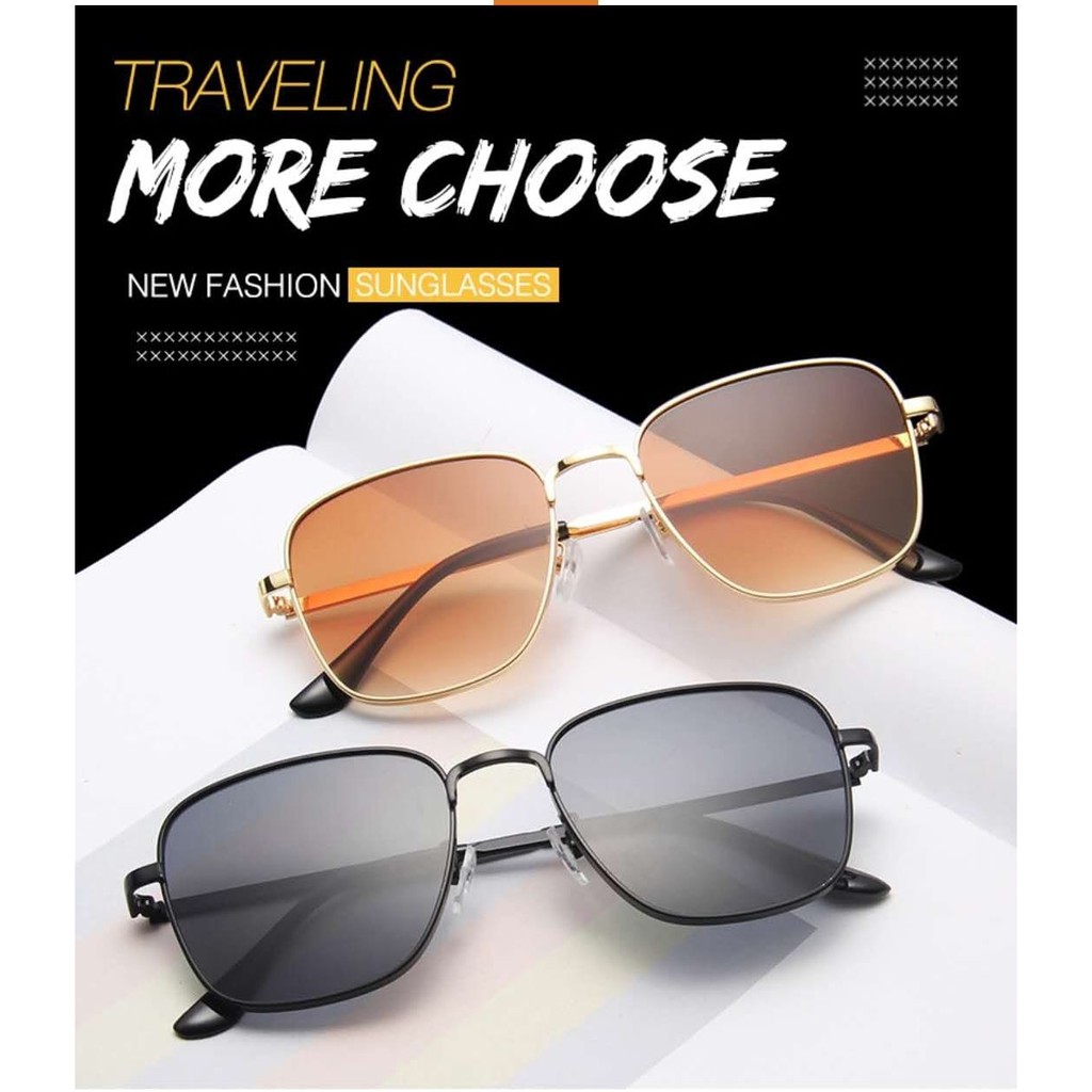 ♥TMALL88♥ Kacamata Wanita Pria  Anti Radiasi Fashion Sunglasses Eyewear KUV Frame