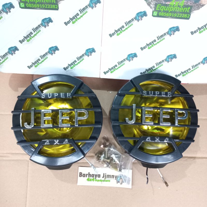 LAMPU TEMBAK JEEP 4X4 KUNING OFFROAD SATU SET
