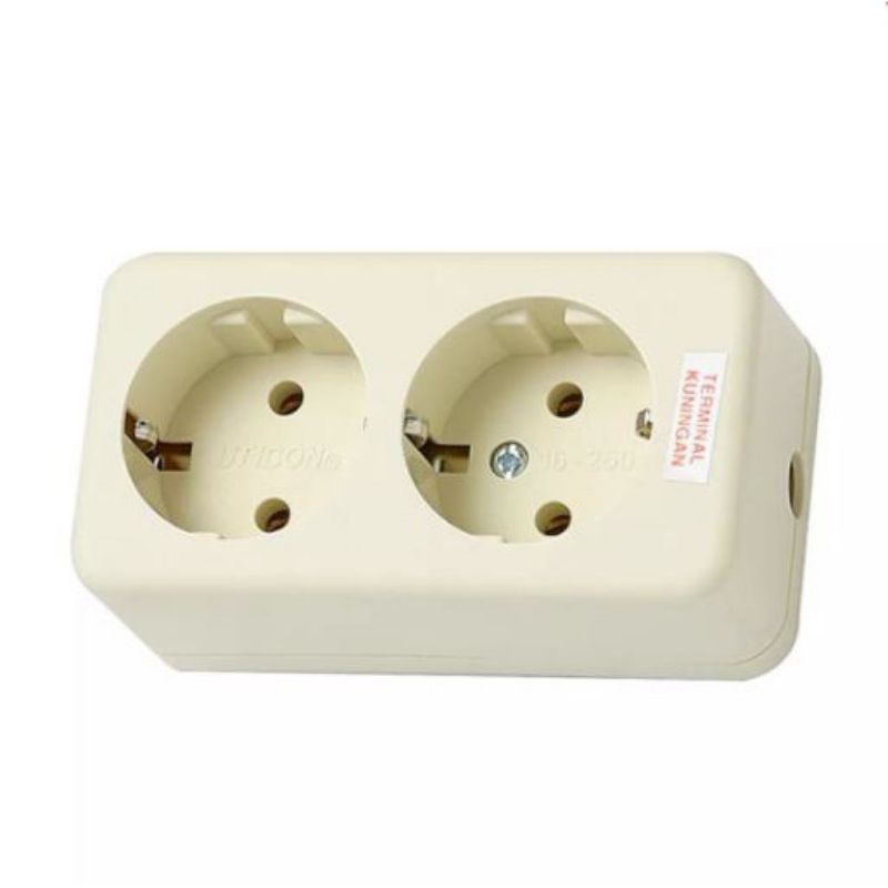 Stop Kontak 2 Lubang Uticon