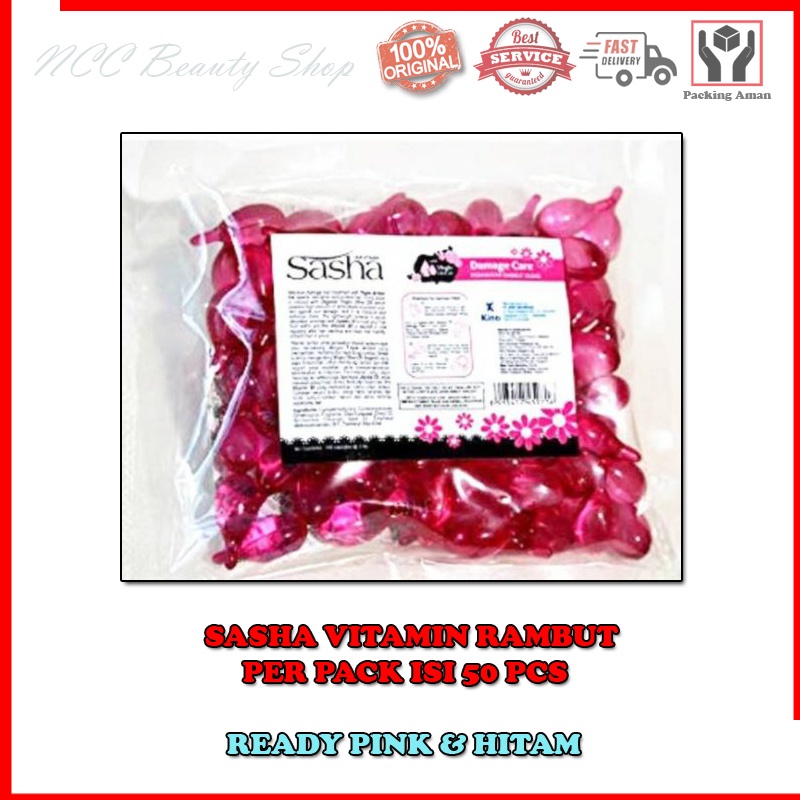 [PER PACK] [50 PCS] * NCC * Sasha Vitamin Rambut Hair Vitamin Original 100% by Kino Group - isi 50 pcs