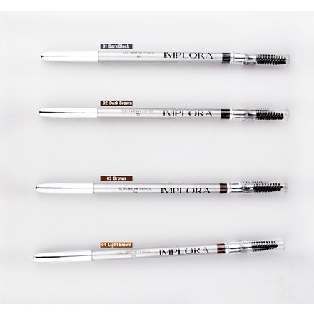 ❤ defreshly ❤ IMPLORA Pensil Alis 2in1 - Soft Type Eyebrow Pencil / SOFTBROW | Murah Aman BPOM Original