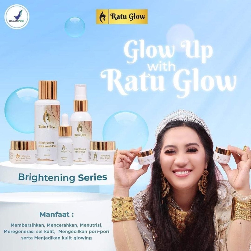 RATU GLOW SKINCARE ORIGINAL PEMUTIH WAJAH GLOWING PENGHILANG FLEK JERAWAT RATU GLOW REGULER RATU GLOW BPOM