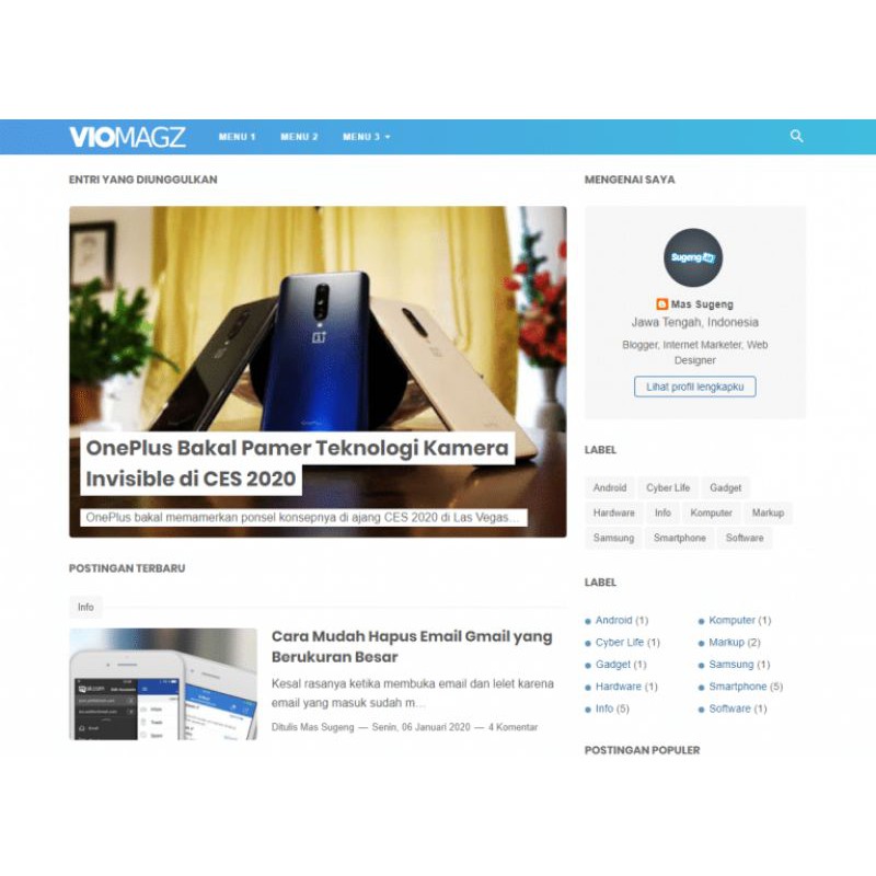 Template Blog Viomagz