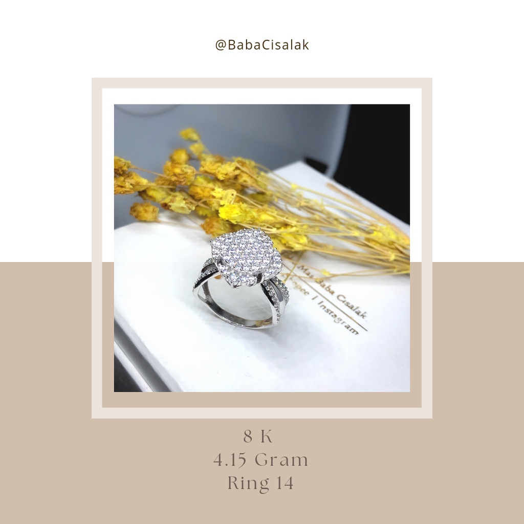 Cincin Emas Putih Mix Model 3