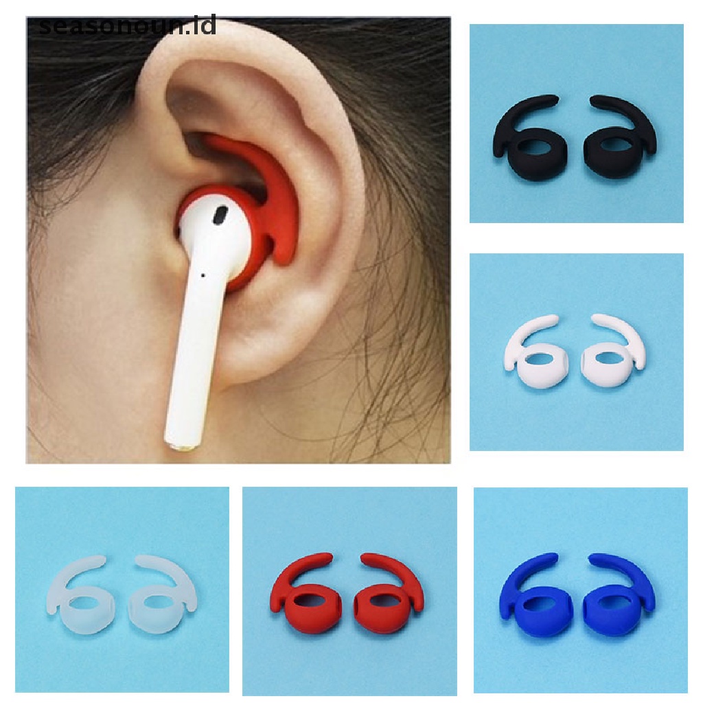 (seasonoun) 1 Pasang Kait Telinga Bahan Karet Lembut Untuk Earphone AirPods Pro