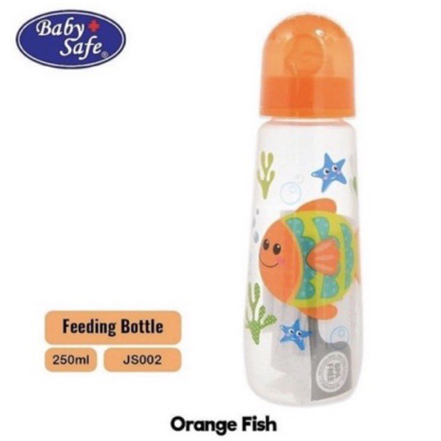 Baby Safe Feeding Bottle 250ml JS002 - Botol Susu Bayi Baby Safe