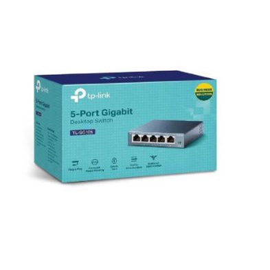 Switch hub tp-link 5 port metal 1000Mbps gigabit lan rj45 ethernet MDI/MDIX tl-sg105 - tplink sg-105