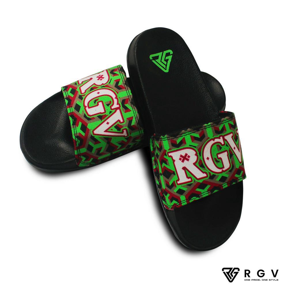 RGV - SANDAL PRIA DAN WANITA SLIDE SLIP ON SENDAL ANTI LICIN RINGAN SELOP TRIBEE GREEN