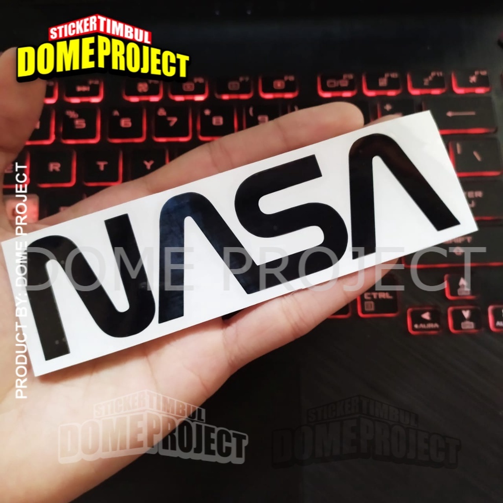 NASA STIKER CUTTING STIKER MOBIL STIKER WATERPROOF SATUAN STICKER MOBIL