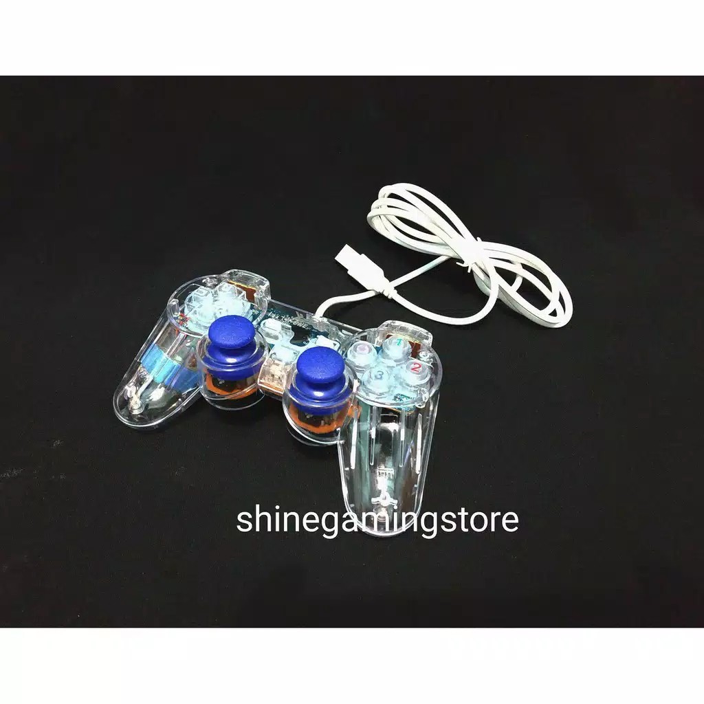 joystick / game pad / stick pc laptop komputer single analog Trasparant USB