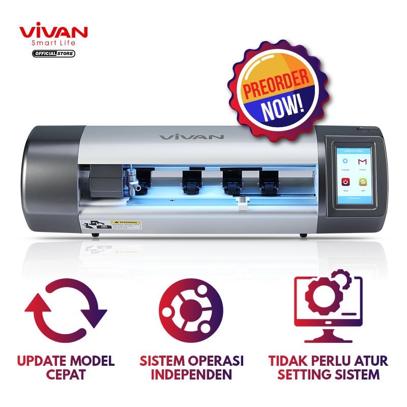 VIVAN VQM3000 All New 3rd Generation Smart Plotter Mesin Cutting Hydrogel Gray