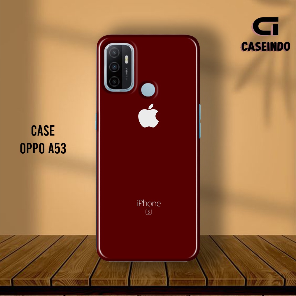 ATLANTIK - Case Hp Oppo A53 / A53s - Casing Hp Oppo A53 / A53s-  Fashion Case - Case LOGO IPHONE- Ke